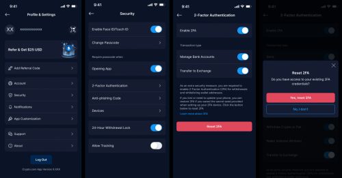 如何重置您的CRO币官网应用程序2FA